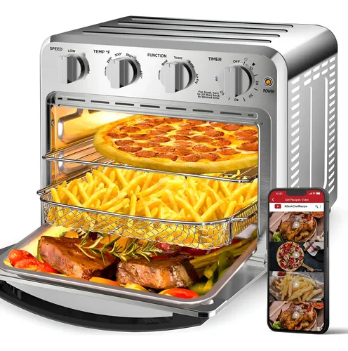 Fritadeira De Ar Com Convecção 4 Em 1, Forno Tostador